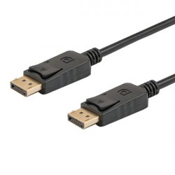 Savio CL-137 câble DisplayPort 3 m Noir