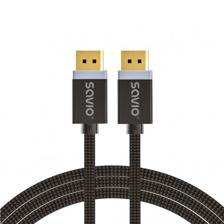 DisplayPort cable 2 m Black SAVIO CL-166
