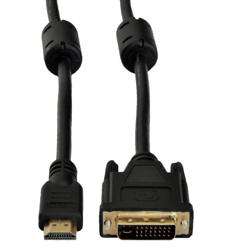 Akyga AK-AV-11 câble vidéo et adaptateur 1,8 m HDMI Type A (Standard) DVI-D Noir