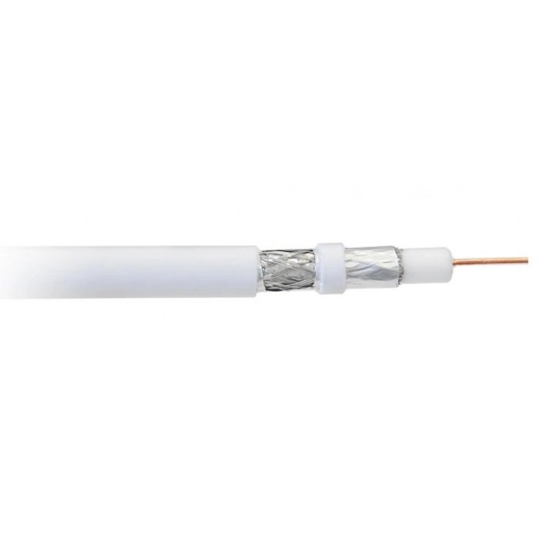 Libox Kabel koncentryczny PCC80 100m câble coaxial RG-6/U Blanc