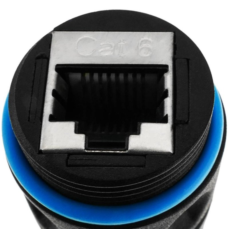 Techly IWP-MD C6-IP68T changeur de genre de câble RJ-45 Noir