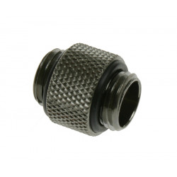 Bitspower Adapter gerade G1/4 Zoll AG auf G1/4 Zoll AG - lang, schwarz glänzend