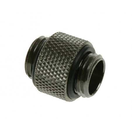 Bitspower Adapter gerade G1/4 Zoll AG auf G1/4 Zoll AG - lang, schwarz glänzend