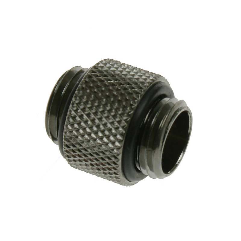 Bitspower Adapter gerade G1/4 Zoll AG auf G1/4 Zoll AG - lang, schwarz glänzend