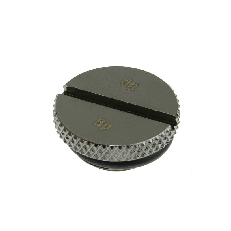 Bitspower Verschlussstopfen G1/4 Zoll AG - flach, schwarz