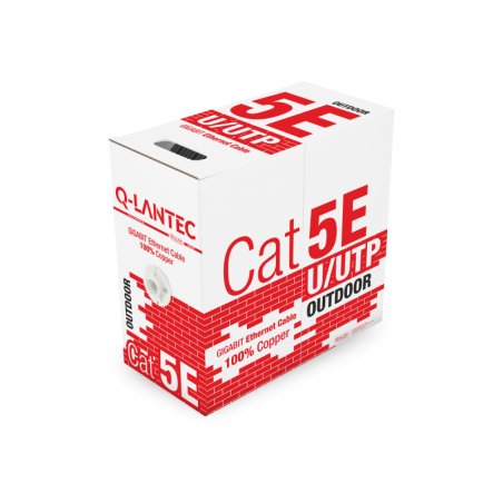 Q-LANTEC KIU5OUTS305Q networking cable 305 m Cat5e U/UTP (UTP) Black