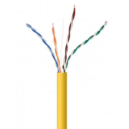 Gembird UPC-5004E-SOL-Y CAT5e UTP LAN cable (CCA) solid 305m yellow
