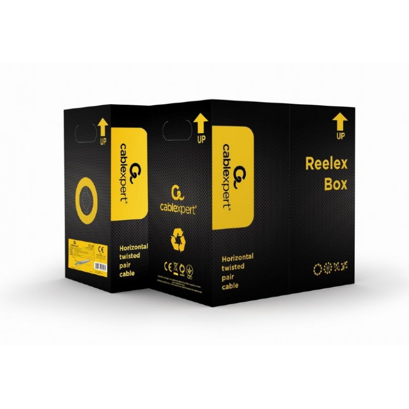 Gembird UPC-5004E-SOL-Y CAT5e UTP LAN cable (CCA) solid 305m yellow