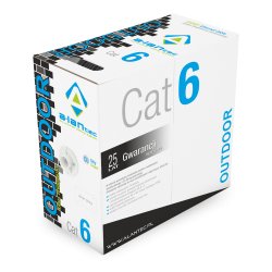 Alantec KIU6OUTZ305 networking cable 305 m Cat6 U/UTP (UTP) Black