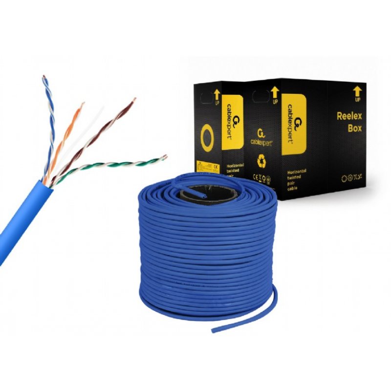 Gembird UPC-5004E-SOL-B networking cable Blue 305 m Cat5e U/UTP (UTP)