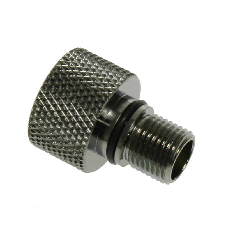 Bitspower Adapter gerade Eheim 1046 auf G1/4 Zoll IG - schwarz glänzend