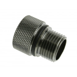 Bitspower Adapter für Eheim 1046/1048/1250 G3/8 Zoll AG auf G1/4 Zoll IG - schwarz glänzend