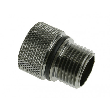 Bitspower Adapter für Eheim 1046/1048/1250 G3/8 Zoll AG auf G1/4 Zoll IG - schwarz glänzend