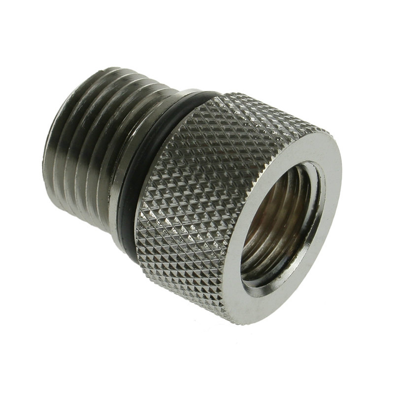 Bitspower Adapter für Eheim 1046/1048/1250 G3/8 Zoll AG auf G1/4 Zoll IG - schwarz glänzend