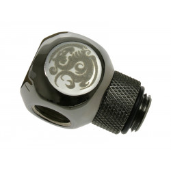 Bitspower Adapter Q-Splitter G1/4 Zoll AG auf 3x G1/4 Zoll IG - drehbar, schwarz glänzend