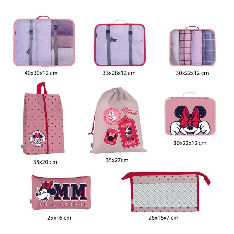 MINNIE - Organisateurs de Bagage - 8pc.