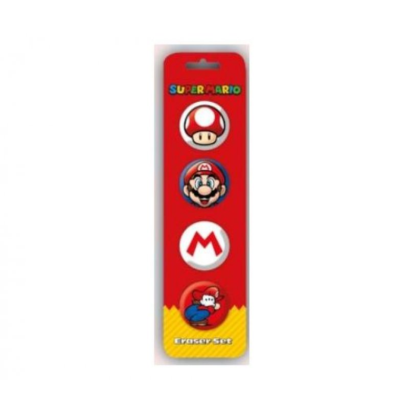NINTENDO - Super Mario - Eraser Set