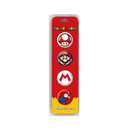 NINTENDO - Super Mario - Eraser Set