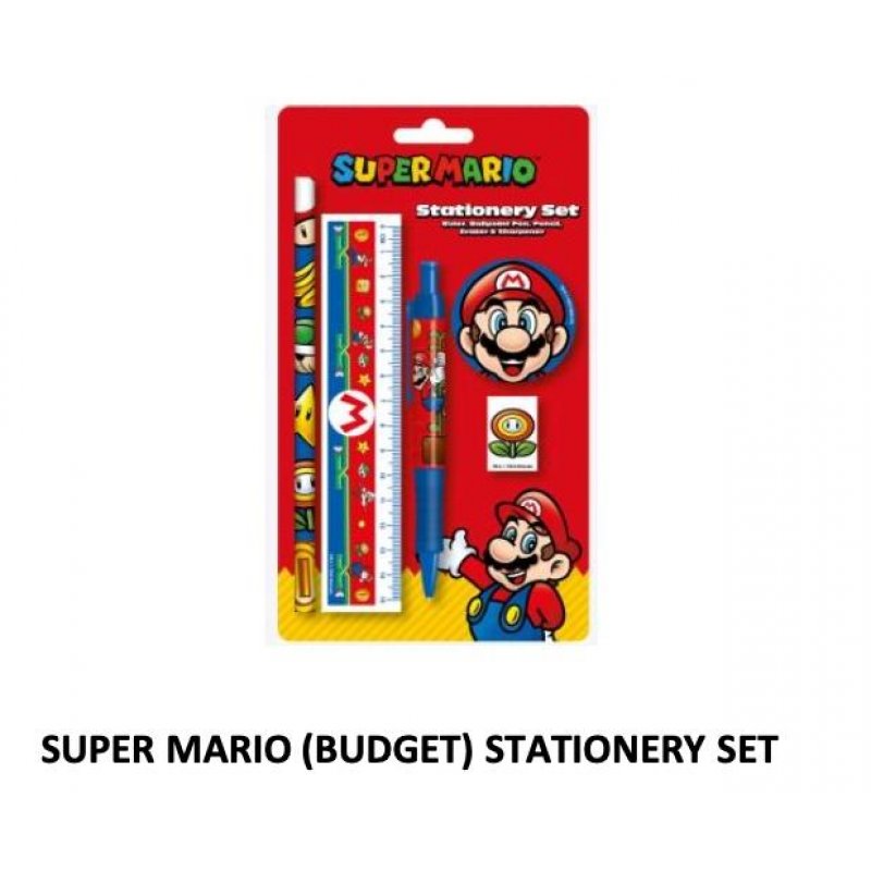 NINTENDO - Super Mario - Set papeterie