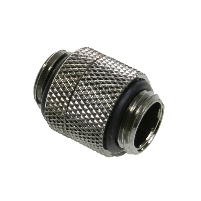 Bitspower Adapter gerade G1/4 Zoll AG auf G1/4 Zoll AG - drehbar, schwarz glänzend