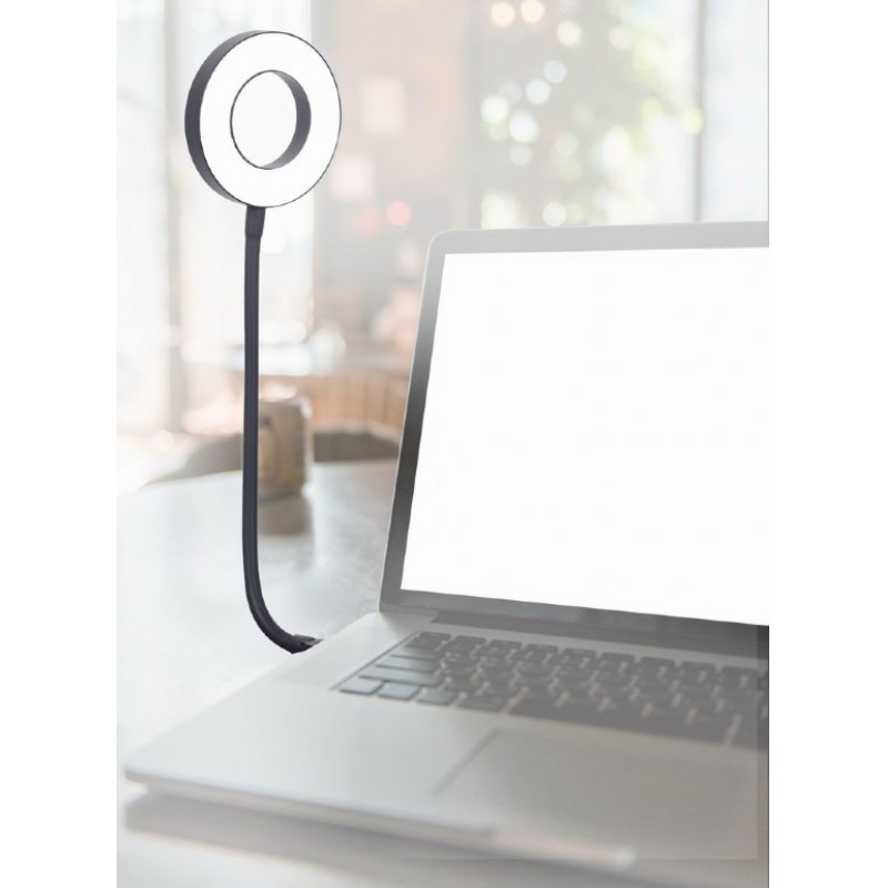 Gembird NL-LEDRING-01 USB gadget Black, White Lamp
