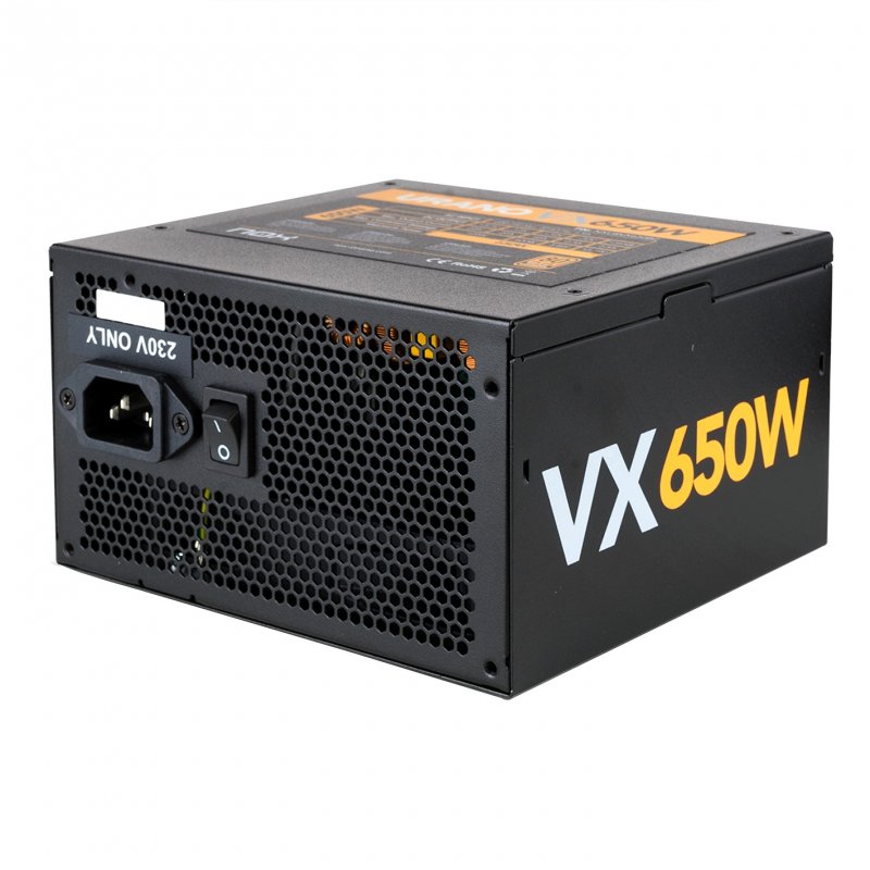 FUENTE ALIMENTACION NOX URANO VX650 650W 80 BRONZE ATX NEGRO