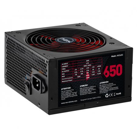 FUENTE ALIMENTACION NOX NX650 650W ATX NEGRO