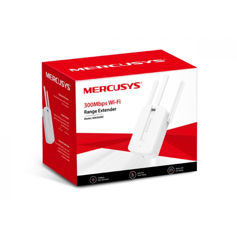 Mercusys MW300RE prolongateur réseau Répéteur réseau Blanc