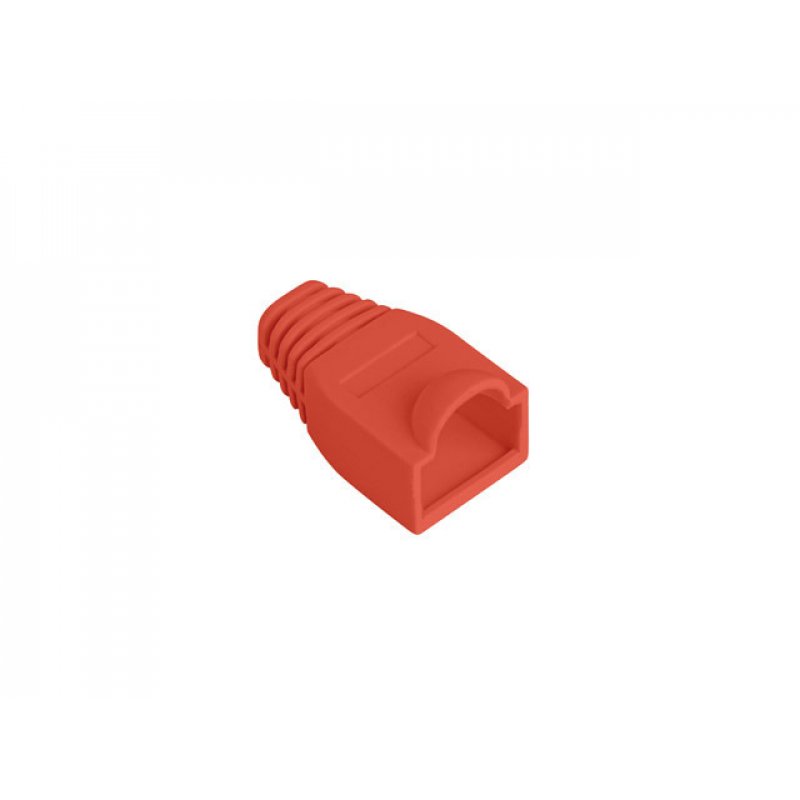 FUNDA PROTECTOR LANBERG CONECTOR RJ45 (PACK 100 UDS) ROJO