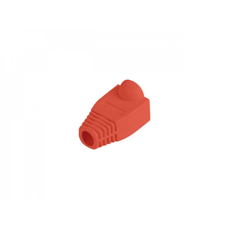 FUNDA PROTECTOR LANBERG CONECTOR RJ45 (PACK 100 UDS) ROJO