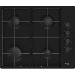 Beko HIBG64120SB plaque Noir Intégré 60 cm Gaz 4 zone(s)