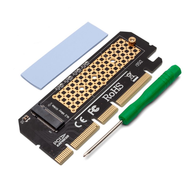 Expansion card adapter M.2 NVMe M-Key PCI-E Savio AK-41