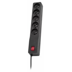 LESTAR 1966006332 power extension 1.5 m 230 AC outlet(s) Indoor Black