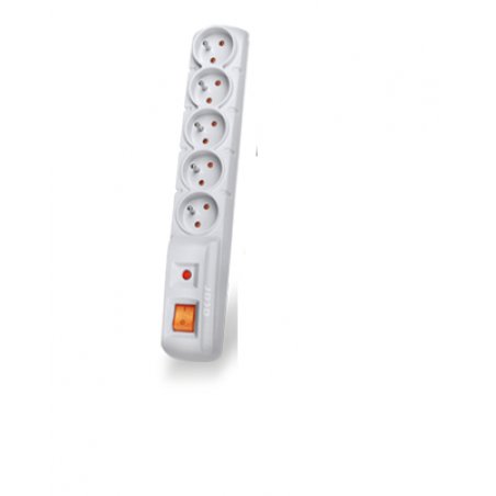 HSK DATA Acar F5 5m power extension 5 AC outlet(s) Indoor/Outdoor Grey