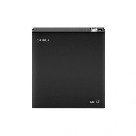 Savio AK-43 optical disc External Slim drive DVD±R/RW CD±R/RW Black lecteur de disques optiques DVD±RW Noir