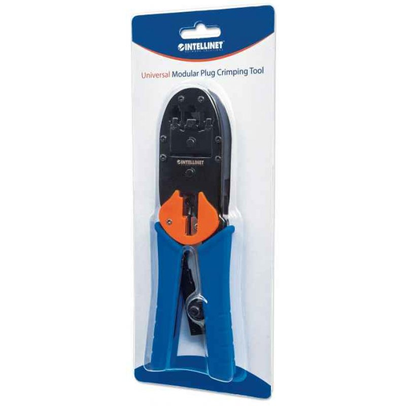 Intellinet Universal Modular Plug Crimping Tool For RJ45 RJ12 and RJ11 modular plugs