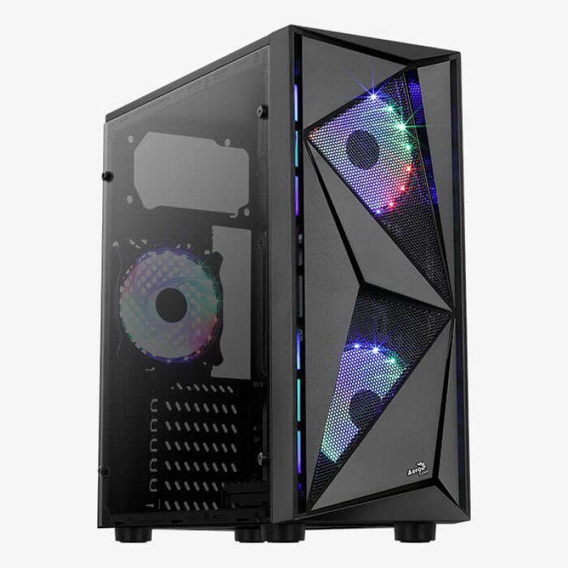 Aerocool Glider Cosmo-A-BK-v2 Midi Tower Noir