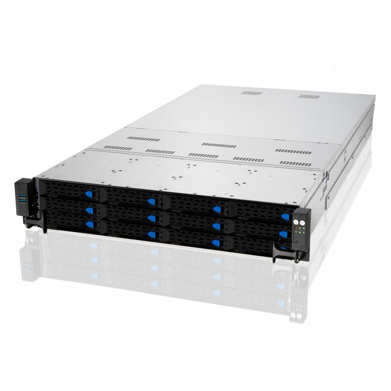ASUS RS720A-E11-RS12/10G Socket SP3 Rack (2 U) Argent
