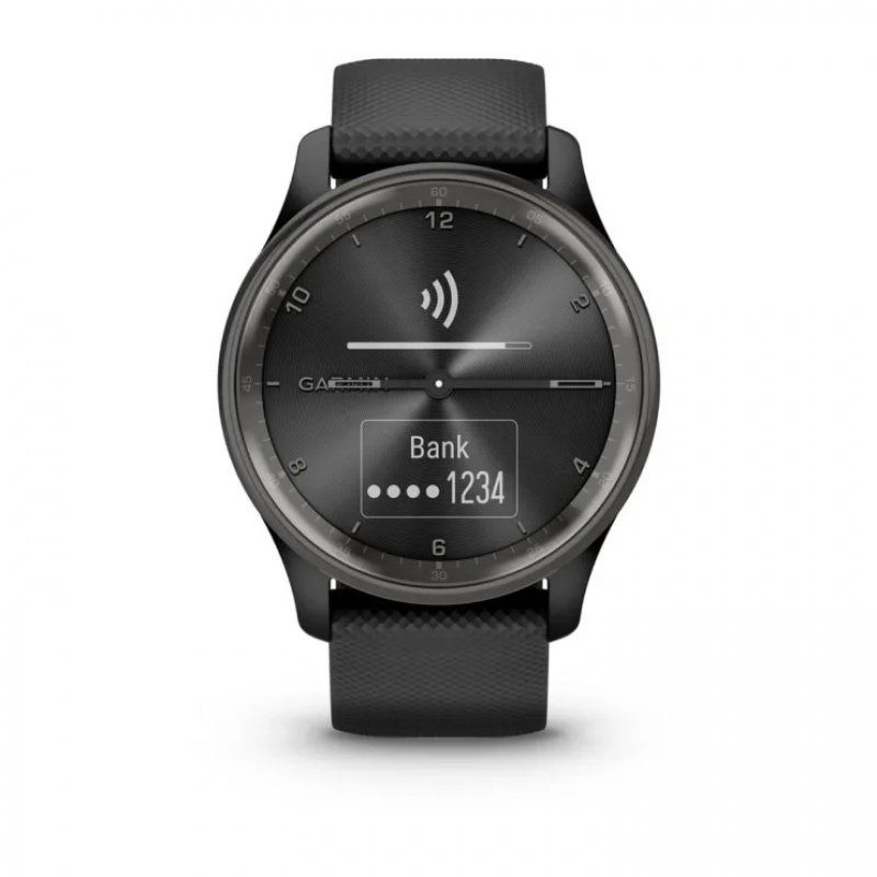 Garmin vivomove Trend LCD 40 mm Hybride 254 x 346 pixels Écran tactile Noir GPS (satellite)