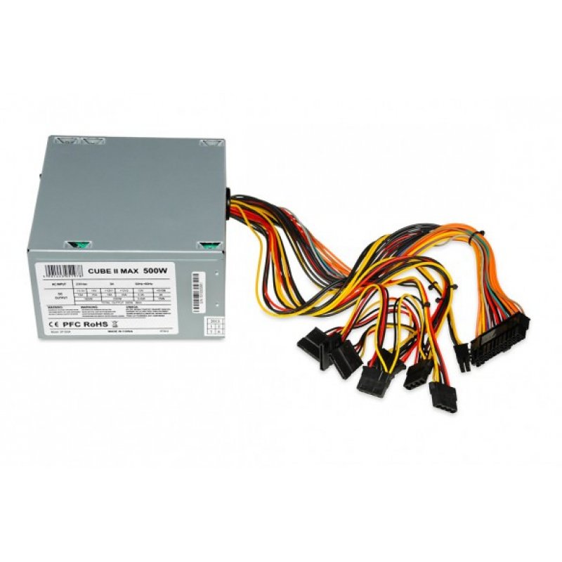 iBox CUBE II power supply unit 500 W 20 4 pin ATX ATX Silver