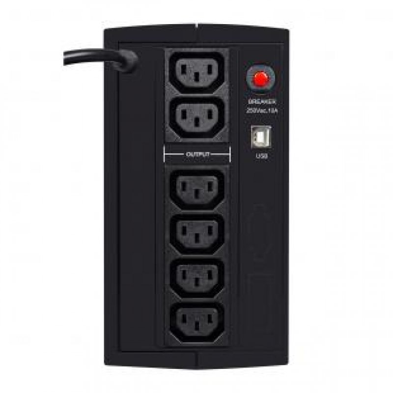Ever DUO 850 AVR USB uninterruptible power supply (UPS) Line-Interactive 0.85 kVA 550 W 6 AC outlet(s)