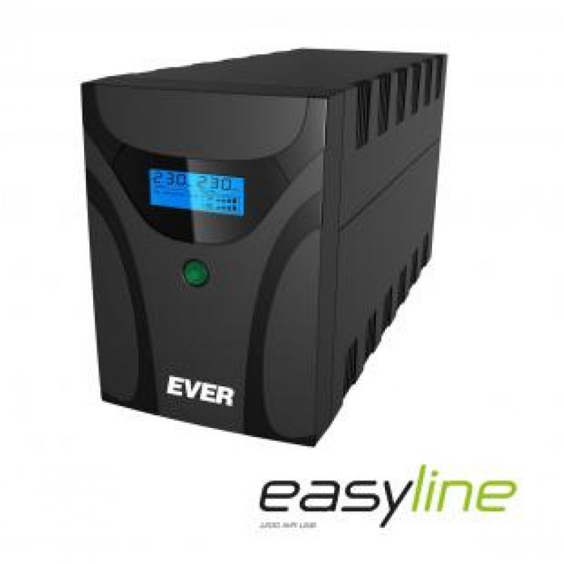 Ever EASYLINE 1200 AVR USB uninterruptible power supply (UPS) Line-Interactive 1.2 kVA 600 W 4 AC outlet(s)