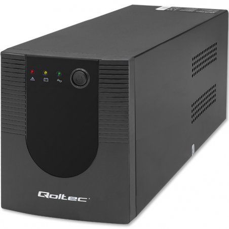 Qoltec 53776 alimentation d'énergie non interruptible Interactivité de ligne 1,5 kVA 900 W 4 sortie(s) CA