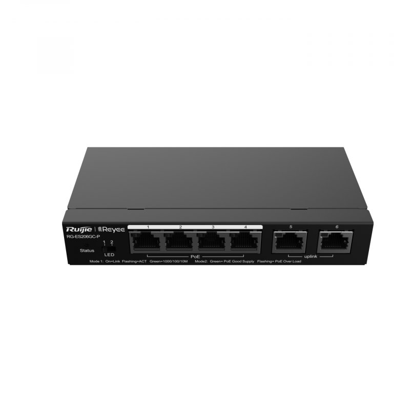 Ruijie Networks RG-ES206GC-P commutateur réseau Gigabit Ethernet (10/100/1000) Connexion Ethernet, supportant