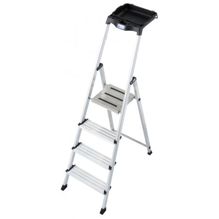 Krause 126528 ladder Step ladder Aluminium, Black