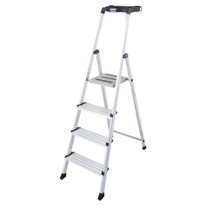Krause 126528 ladder Step ladder Aluminium, Black