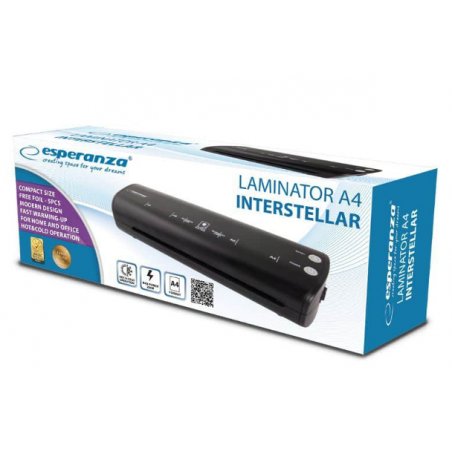 Esperanza A4 Hot / cold laminator 250 mm/min Black
