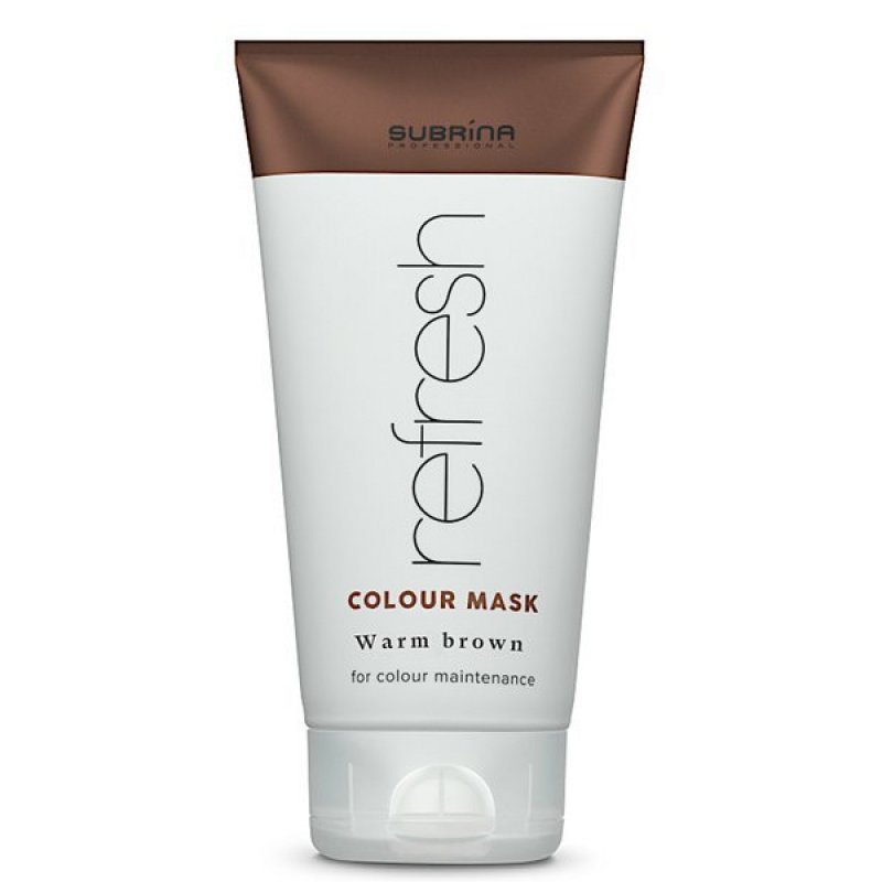 Masca nuantatoare Subrina Professional Refresh Warm Brown, Saten Cald, 150ml
