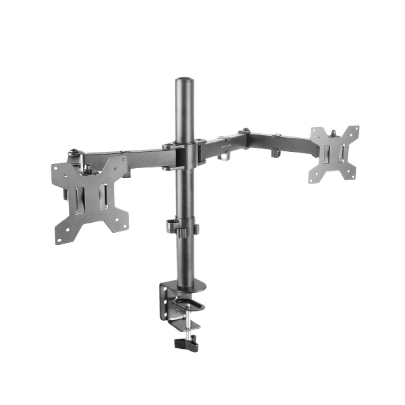 Support double-écran à fixer Mars Gaming MArm2 13"-27" (16kg max) (Noir)