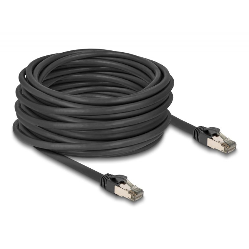 DeLOCK 80245 câble de réseau Noir 15 m Cat6a U/FTP (STP)
